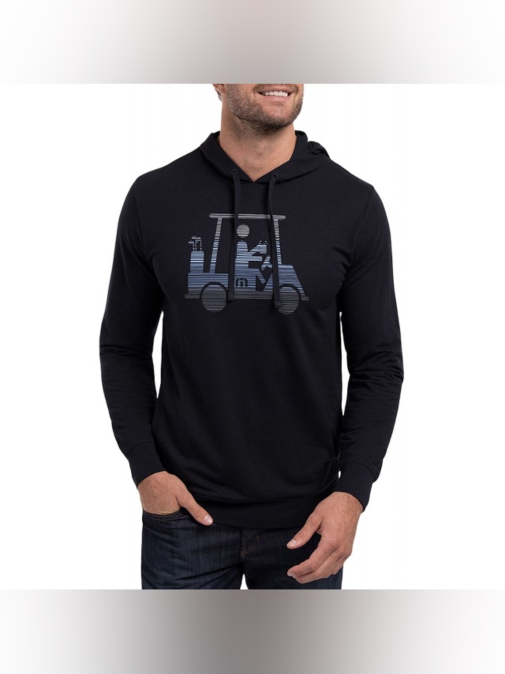 Travis Mathew Social Jet Lag Golf Kart Hoodie Pullover Black Size M